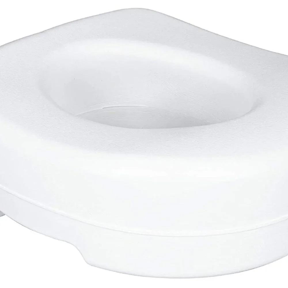 Carex Economy‎ White Plastic Raised Toilet Seat 5